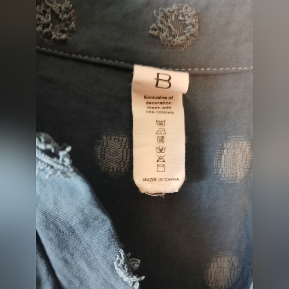 B WOMEN'S SIZE XL BUSINESS CASUAL BLUE SUMMER TOP ☀️ - Picture 2 of 3